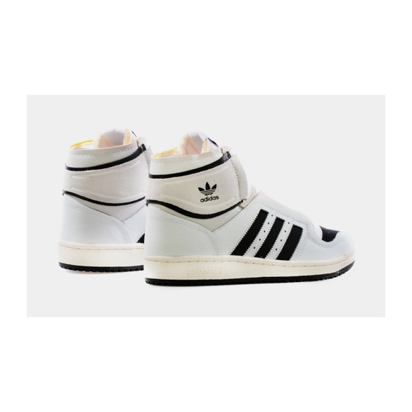 Adidas Top Ten DE Mid Mens Retro Basketball Shoes White Black Q46255 NEW Multi - Picture 6 of 7